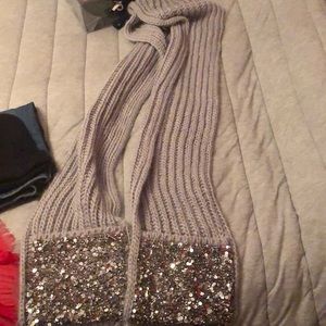Extra long scarf- glitter pockets- Anthropologie